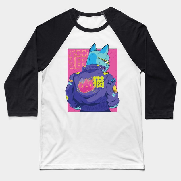 Cyberpunk Baseball T-Shirt by LR_Collections